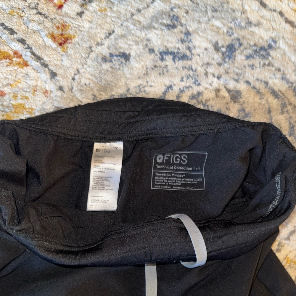Figs Black Zamora Joggers, Large Tall